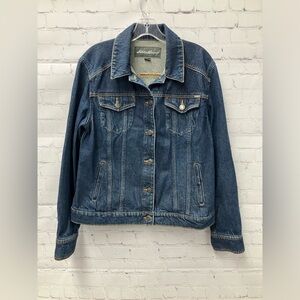 Eddie Bauer Blue Denim Jacket Specially Dyed Women’s Large
